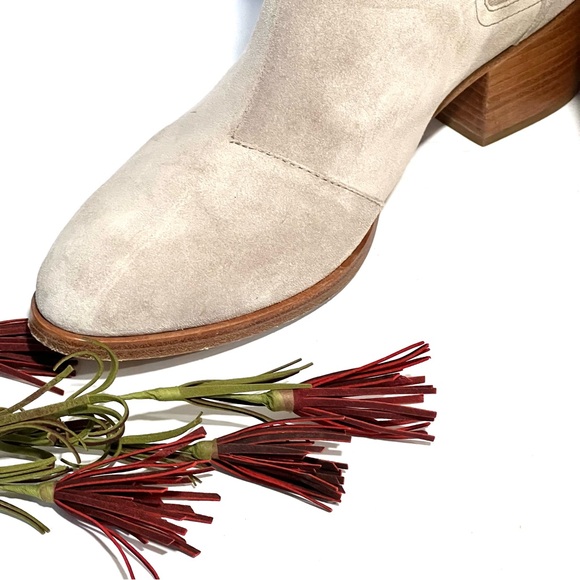 Ankle Boots Sole Society Lanica Bootie Rag Bone Dixon Beige Taupe Nubuck Suede Leather Ankle Bootie Sz EU 